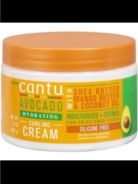 Cantu Avocado Curling Cream with Shea Butter, Mango Butter & Coconut Oil, 12 oz‎